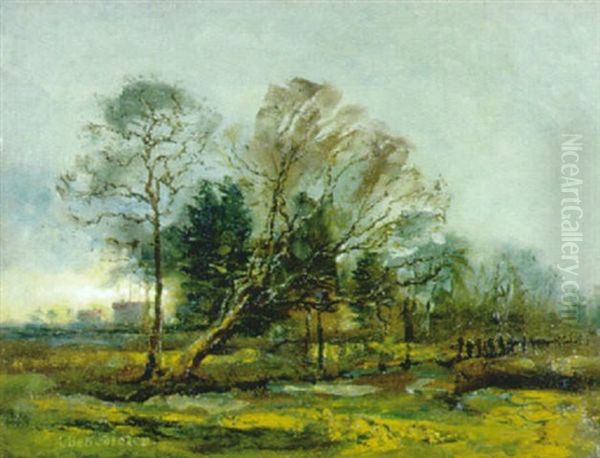 Pasing Wurmlandschaft Oil Painting by Alois Josef Benedicter