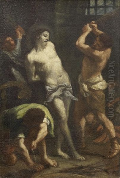 The Flagellation Oil Painting by Marco Benefial