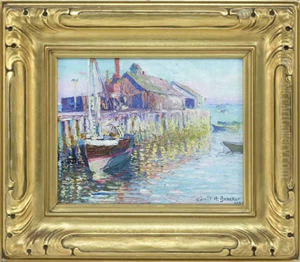 From My Studio Window -- Provincetown Oil Painting by Gerrit Albertus Beneker