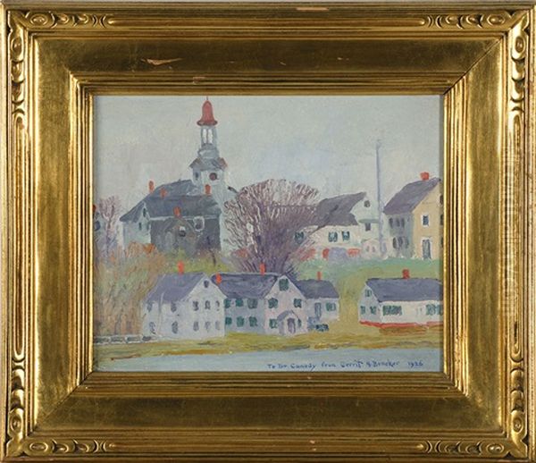 View Of Wellfleet Oil Painting by Gerrit Albertus Beneker