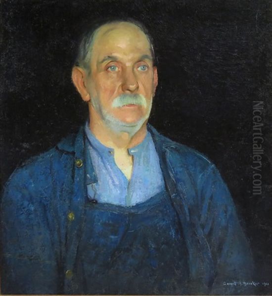 Honest Dan Roberts Oil Painting by Gerrit Albertus Beneker