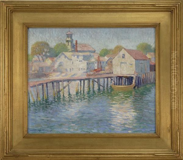 Dock Scene, Provincetown Oil Painting by Gerrit Albertus Beneker