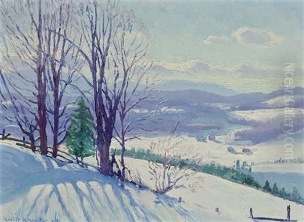 Mount Mansfield, Vermont Oil Painting by Gerrit Albertus Beneker