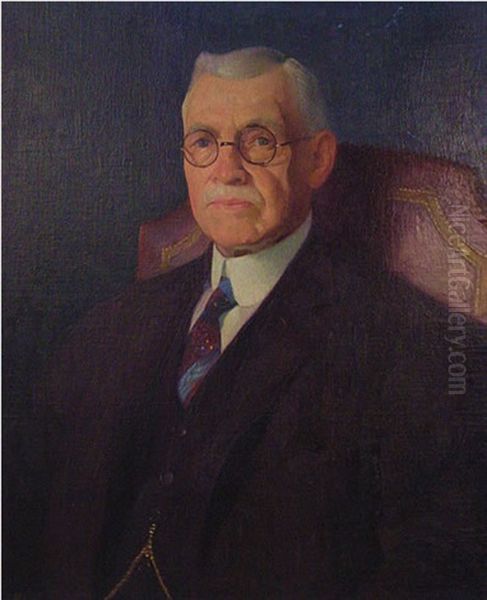 Portrait Of A Gentleman, March 1927 Oil Painting by Gerrit Albertus Beneker