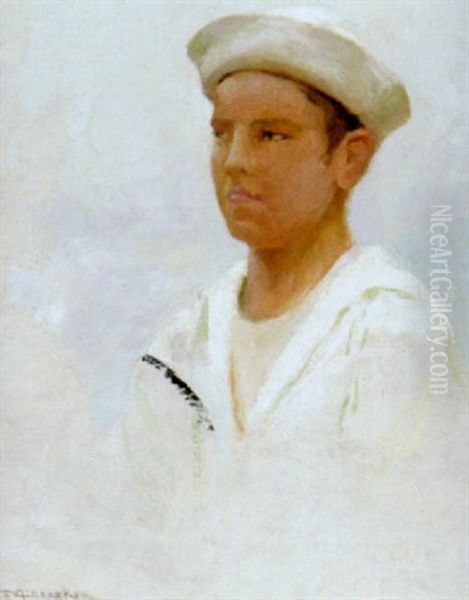 Sailor Boy Oil Painting by Gerrit Albertus Beneker