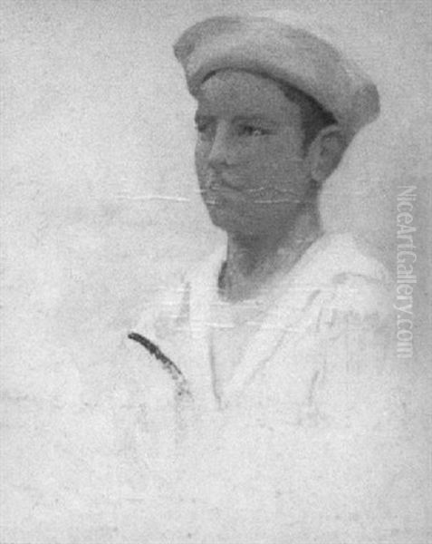 A Boy In A Sailor Suit by Gerrit Albertus Beneker