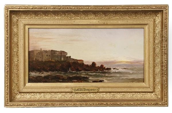 Old Convent, Orotava, Tenerife, A Study Oil Painting by Samuel Green Benjamin