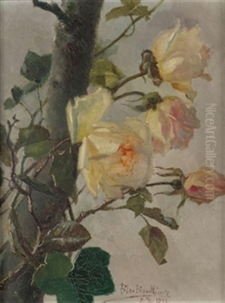 Rosal Oil Painting by Blas Benlliure Gil