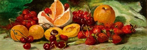 Bodegon De Frutas Oil Painting by Blas Benlliure Gil