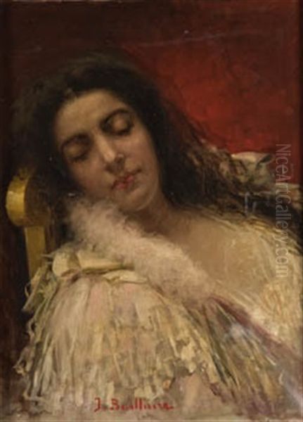 El Sueno Oil Painting by Jose Benlliure Y Gil