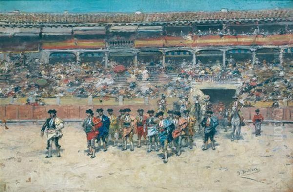 Scene De Corrida Oil Painting by Jose Benlliure Y Gil