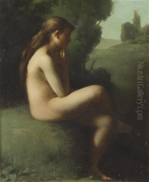 Young Nude Oil Painting by Emmanuel Benner