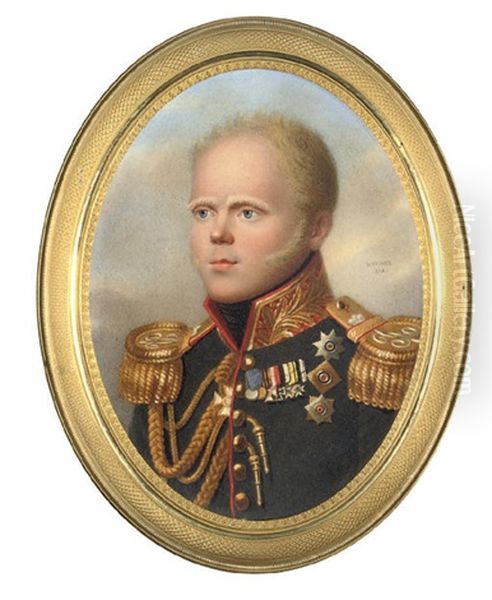 Grand Duke Constantin Pavlovich Oil Painting by Henri Benner