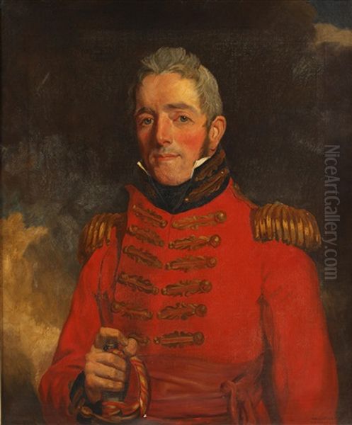 Portrait Of General Norman Macleod (after Raeburn) Oil Painting by Frank Moss Bennett