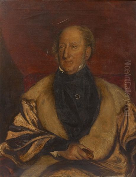 Portrait Of George Annesley, Second Earl Of Mount Norris (after Yeates Hurlestone) Oil Painting by Frank Moss Bennett