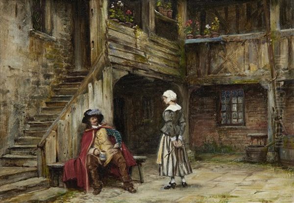 The Swashbuckler Oil Painting by Frank Moss Bennett