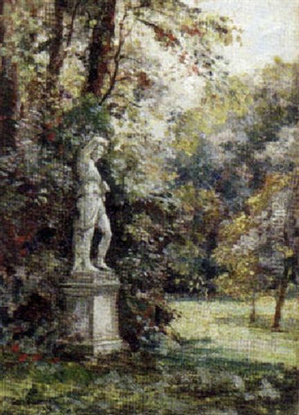 Gardens At Fontainebleau by Frank Moss Bennett