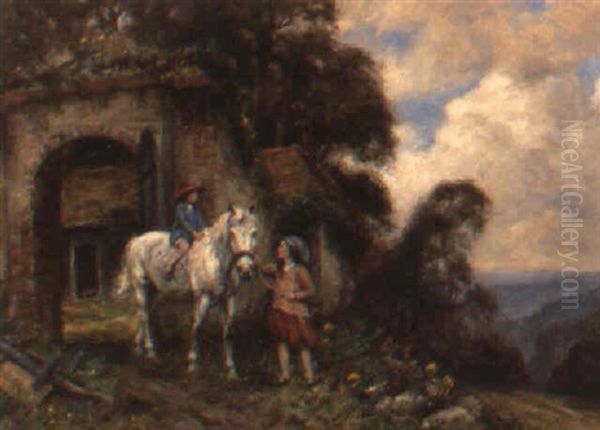 The Pony Ride Oil Painting by Frank Moss Bennett