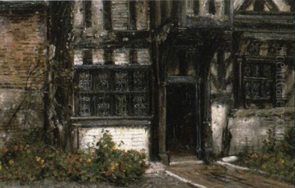 Morelon Old Hall Oil Painting by Frank Moss Bennett