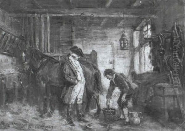 In The Stable by Frank Moss Bennett