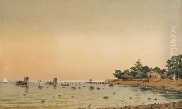 Pier by Albert Nikolaevich Benois