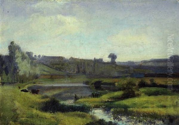 Campagna Romana Oil Painting by Jean Achille Benouville