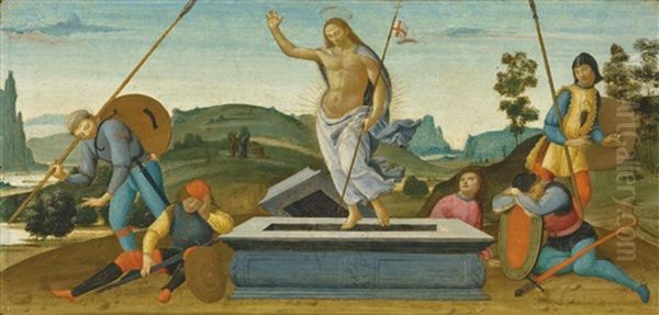 The Resurrection Oil Painting by Alesso Di Benozzo