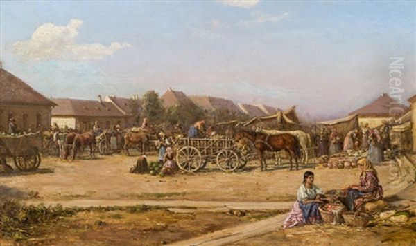 Ungarischer Markt by Alexander Franz Von Bensa