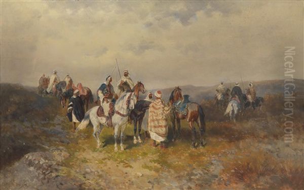 Araber Auf Recognoscirung Oil Painting by Alexander Ritter Von Bensa