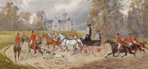 Ruckkehr Ins Schloss Oil Painting by Alexander Ritter Von Bensa