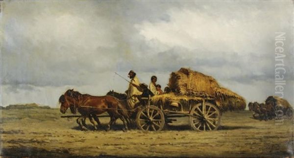 Le Retour Des Champs Oil Painting by Alexander Ritter Von Bensa