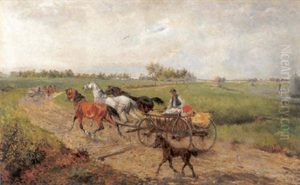 Am Heimweg Oil Painting by Alexander Ritter Von Bensa