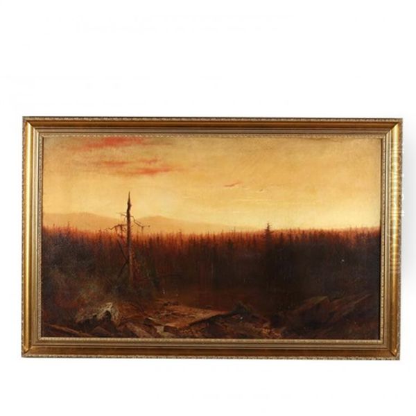 Autumn Landscape Oil Painting by George Frederick Bensell