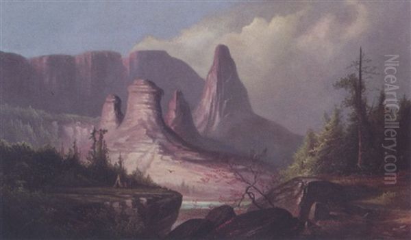 Western Landscape by George Frederick Bensell