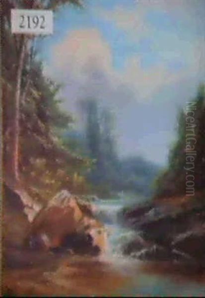 Landscape Oil Painting by George Frederick Bensell