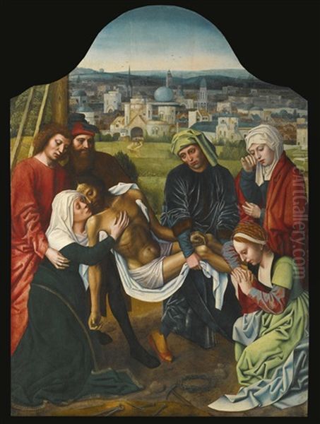 The Lamentation Oil Painting by Ambrosius Benson