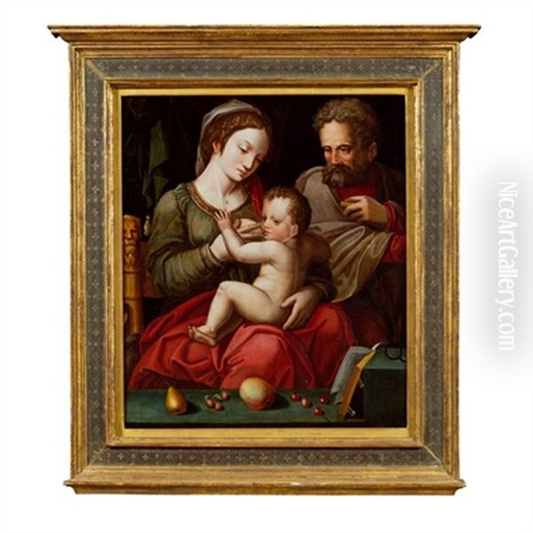 Die Heilige Familie Oil Painting by Ambrosius Benson