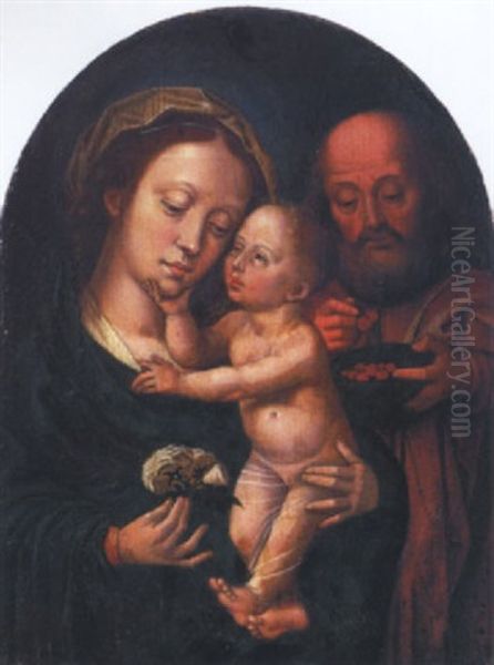 Die Heilige Familie Oil Painting by Ambrosius Benson