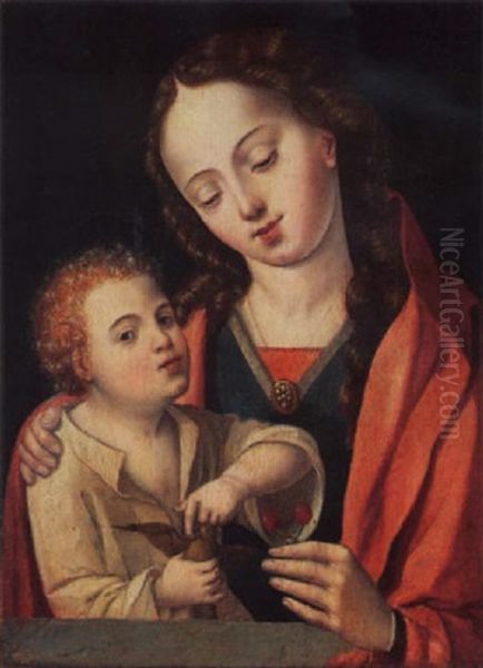 Madonna Mit Kind Oil Painting by Ambrosius Benson