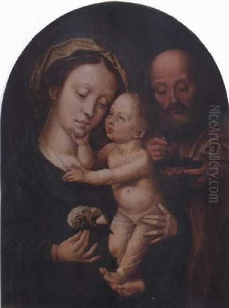 Die Heilige Familie Oil Painting by Ambrosius Benson