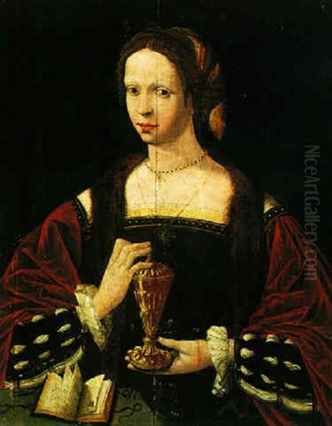 Portrait Of A Lady As The Magdalene Oil Painting by Ambrosius Benson