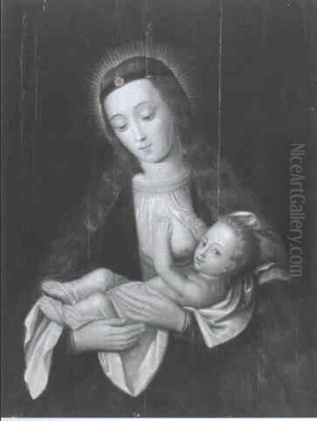 Madonna Mit Kind Oil Painting by Ambrosius Benson