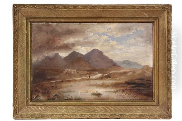 California Highlands Oil Painting by Charles E. Benson