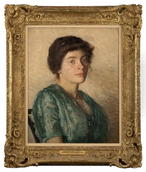 Portrait Of Miss Betty Thatcher Oil Painting by Frank Weston Benson