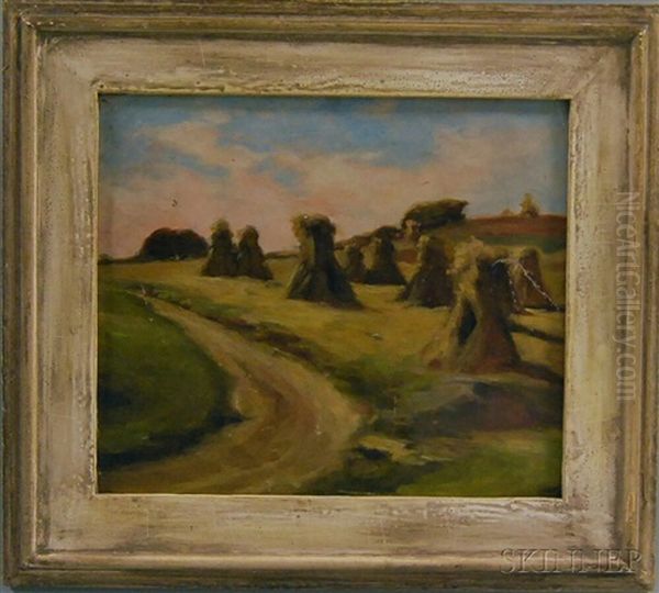 Haystacks At Concarneau Oil Painting by Frank Weston Benson