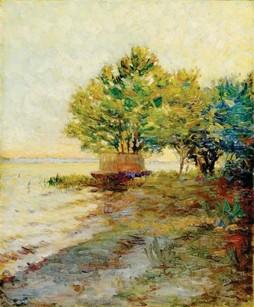 Coastal Landscape Oil Painting by Frank Weston Benson