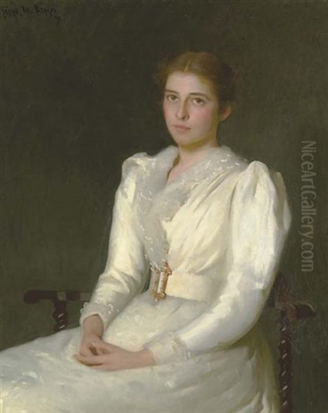 Alice Bacon (mrs. W. Sturgis H. Lothrop) Oil Painting by Frank Weston Benson