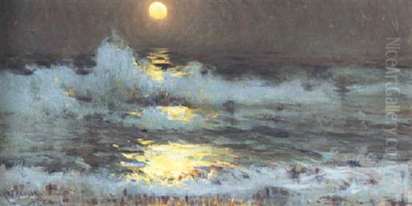 Sunset Over The Surf Oil Painting by Frank Weston Benson