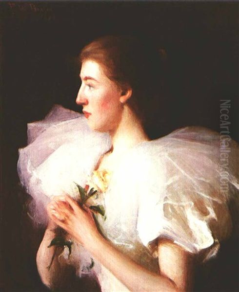 Portrait Of Emily Vanderpoel Binney Oil Painting by Frank Weston Benson