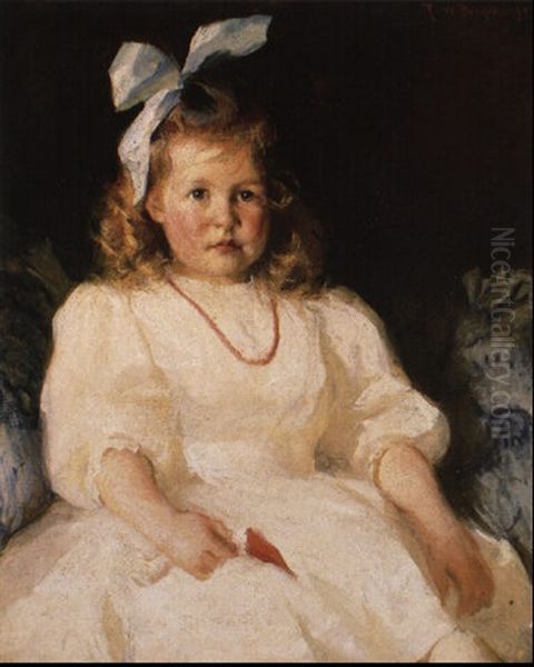 Portrait Of Elizabeth Tyson Russell Oil Painting by Frank Weston Benson